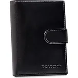 Kožená peněženka Rovicky 10L upínkou + RFID černá