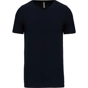 pracovní tričko Kariban Tričko K3014 s výstřihem do V, elastické, krátký rukáv, pánské COT20301400313-navy 3XL Navy