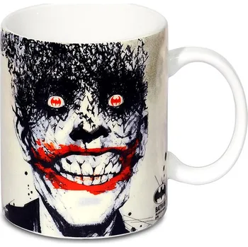 Bílý keramický hrnek DC Comics|Batman: Joker Bats (objem 300 ml)