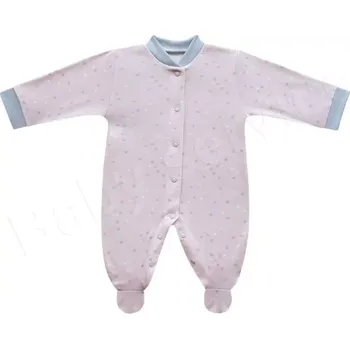 Kojenecký overall Overal bavlna Puntík Baby Service růžový velikost 74