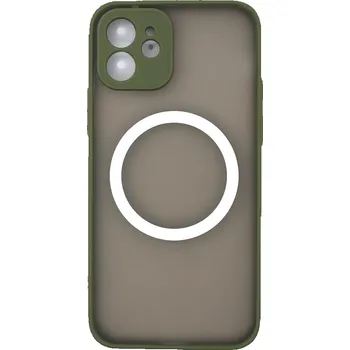MagSafe silikonový kryt pro iPhone 12 - Zelený