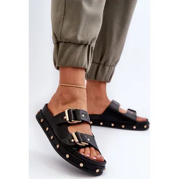 Dámské pantofle Dámské žabky na platformě Big Star NN274083 Barva: Černá, Velikost: 38