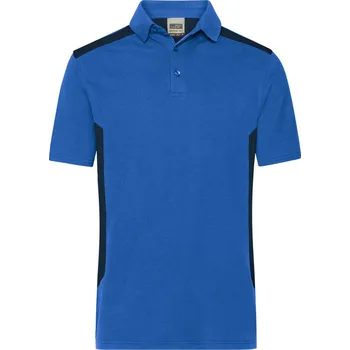 James & Nicholson Polokošile Strong JN 1826, krátký rukáv, pánská COT02182688501-royal/navy S Modrá/navy