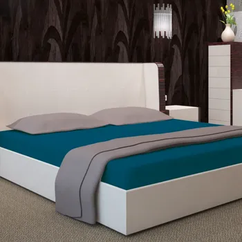 Prostěradlo Petrolejové prostěradlo s gumičkou - bavlněný satén Šírka: 180 cm | Dĺžka: 200 cm