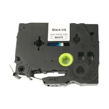 Pásek do tiskárny Smršťovací bužírka - BROTHER HSe-231 - 12 mm bílá - černý tisk - kompatibilní