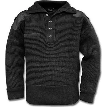 Pánské oblečení MIL-TEC Svetr RAKOUSKÝ ALPIN ČERNÝ ČERNÁ - BLACK 60