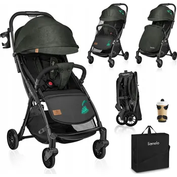 Kočárek Skládací Sportovní kočárek do letadla s taškou a příslušenstvím JULIE ONE LIONELO, nosnost 22 kg