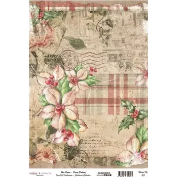 Umělecký papír Rýžový papír A4 No: 917 - Vánoční psaní