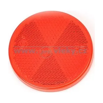 Samolepicí dekorace na vozidlo WAS Odrazka FI61 kulatá 61mm červená samolepící