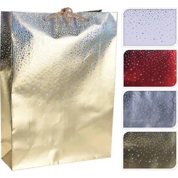 Dárková taška Taška Vánoční střední dárková 34,5x25 cm