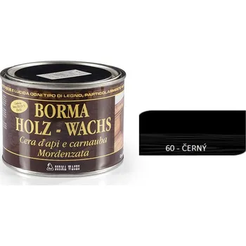 Olej na dřevo Borma wachs HOLZWACHS - Včelí vosk v pastě, 60 černý 500 ml - 0,5l