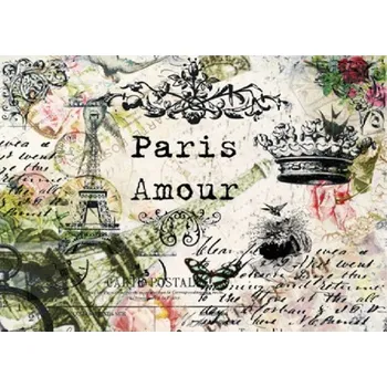 Umělecký papír Rýžový papír A4 -158 - Pařížská romance - Cadence