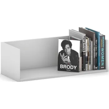 police Police na zeď PRIMO s bočnicemi, 800 x 310 x 250 mm, bílá