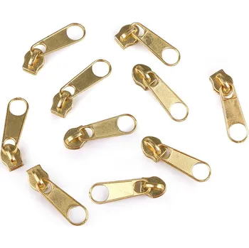 Zip Jezdec ke spirálovým zipům No 3 pro metráž typu POL Varianta: 032 zlatá, Balení: 10 ks