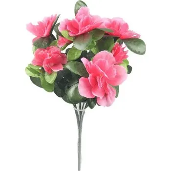 umělá květina Kytice azalek 30 cm růžová