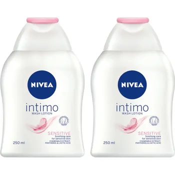 Intimní hygienický prostředek Nivea Intimo 2x NIVEA Intimo Sensitive emulze pro intimní hygienu 250 ml