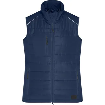 pracovní vesta James & Nicholson Vesta JN 1821, hybridní, dámská COT02182185702-navy/navy M Navy