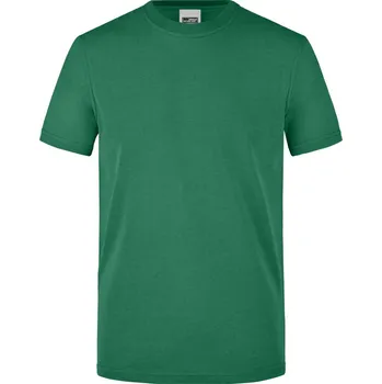 pracovní tričko James & Nicholson Tričko JN 838, krátký rukáv, pánské COT02083802813-dark green 3XL Zelená tmavá