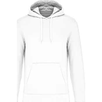 pracovní mikina Kariban Mikina Kariban K4027 s kapucí, ekologická, pánská COT20402700103-white L Bílá