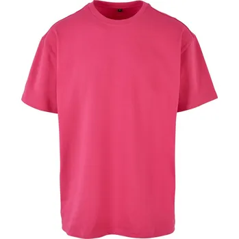 pracovní tričko Build your Brand Tričko BY 102, oversize, krátký rukáv, pánské COT560102ah401-hibiscus pi S Růžová hibiscus