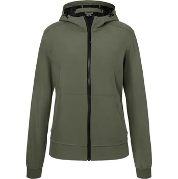 pracovní bunda James & Nicholson Bunda JN 1145 s kapucí, softshellová, dámská COT021145v0104-olive/camou XL Olivová/maskáčová