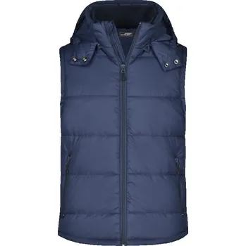 pracovní vesta James & Nicholson Vesta JN 1004 s kapucí, prošívaná, pánská COT-02100410002 M Naturální