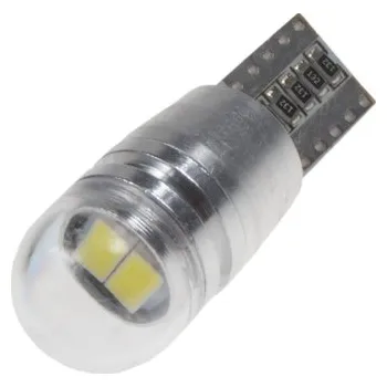 Povinná bezpečnostní výbava LED T10 bílá, 12V, 2LED, 5730SMD s čočkou, 952012CB