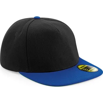 Pracovní přilba Beechfield Kšiltovka B 660 s rovným kšiltem, 5 panelová COT530660y2799-black/brigh UNI Černá/modrá královská