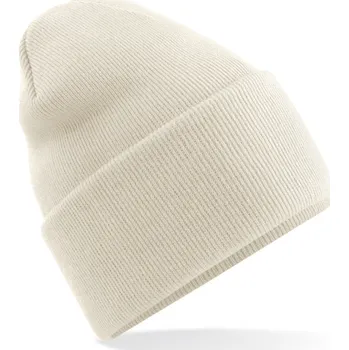 Pracovní přilba Beechfield Čepice Original B 40R s dlouhým lemem, pletená COT53040Rzo899-almond UNI Mandlová