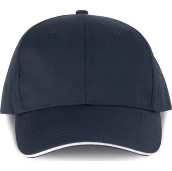 Kariban Kšiltovka WKP145, 6 panelová COT20145W96399-navy/white UNI Navy/bílá