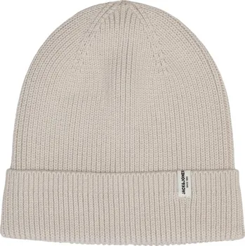 Čepice Jack&Jones Pánská čepice JACBRINK 12193386 Moonbeam + 2 měsíce na vrácení zboží