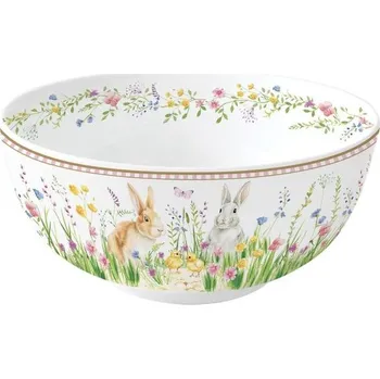 Velikonoční mísa se zajíčky Happy Easter Ø 23x10,3 cm, Easy Life