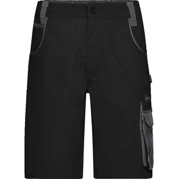 pracovní kraťasy James & Nicholson Kraťasy Strong JN 835, pracovní, do pasu COT02083580957-black/carbo 48 Černá/carbon