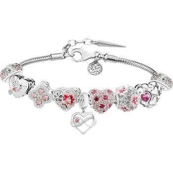 Náramek Náramek Beads - sada - květy, srdce, kolibřík, nekonečno - AP93-0445