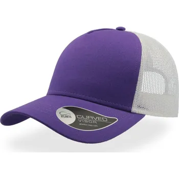Pracovní přilba Atlantis Headwear Kšiltovka Rapper Trucker, 5 panelová COT338020g5199-violet/whit UNI Fialová/bílá