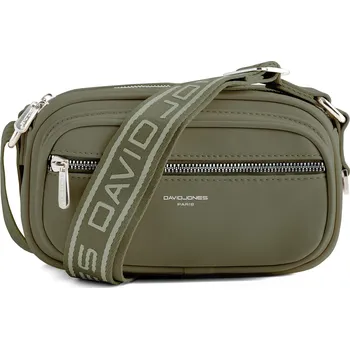 David Jones Dámská crossbody kabelka CM6907A Khaki + 2 měsíce na vrácení zboží