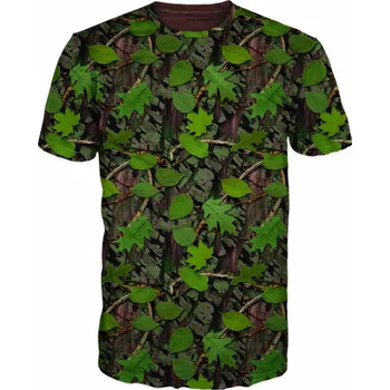 maskacove-tricko-camouflage-zeleny-list velikost: 122 - šířka 34 cm, délka 45 cm