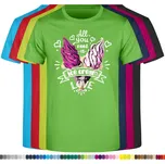 detske-levne-bavlnene-tricko-potisk-zmrlina-love Barva: Lime - limetková, velikost: 128