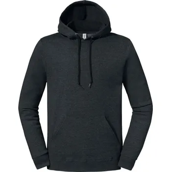 pracovní mikina Jerzees Mikina s kapucí 700M Eco Premium COT09700Maj003-black ink h L Melír černá