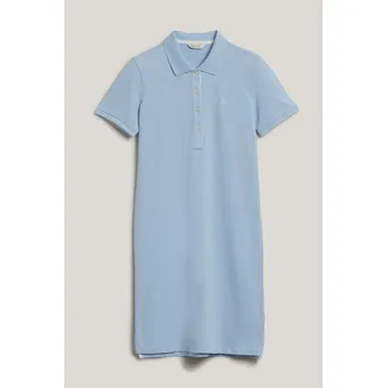 Dámské šaty ŠATY GANT CONTRAST COLLAR PIQUE POLO DRESS FRESH BLUE