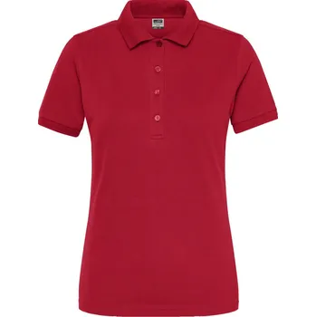 James & Nicholson Polokošile Solid JN 1805, elastická, krátký rukáv, dámská COT02180500413-red 3XL Červená