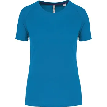 pracovní tričko Kariban Tričko PA4013, sportovní, krátký rukáv, dámské COT20401309403-aqua blue L Modrá aqua