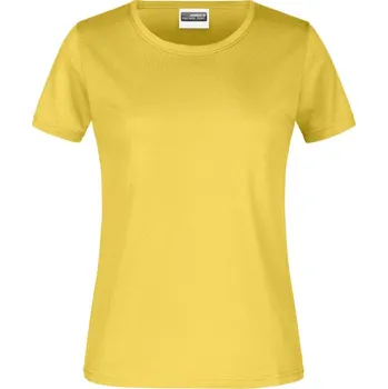 pracovní tričko James & Nicholson Tričko JN 746, krátký rukáv, dámské COT02074620002-yellow M Žlutá