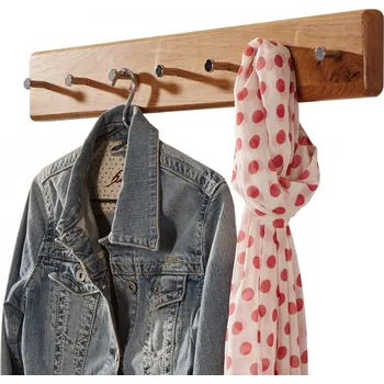 Věšák Velký dubový věšák ALO 70 x 10 cm