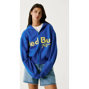 Pánská mikina Red Bull Racing X Pepe Jeans Dámská mikina LOGO ZIP HOODIE Barva: modrá, Velikost: L