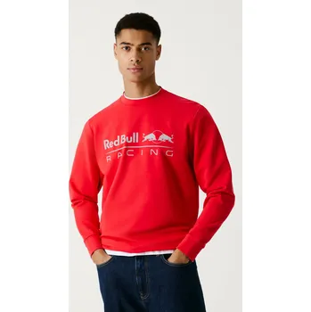 Pánská mikina Red Bull Racing X Pepe Jeans Pánská mikina TEAM LOGO CREW Barva: červená, Velikost: XL