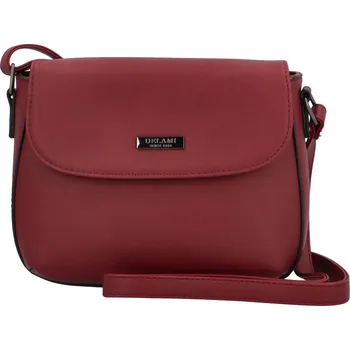Kabelka DELAMI Dámská crossbody kabelka D5886 Bordo + 2 měsíce na vrácení zboží