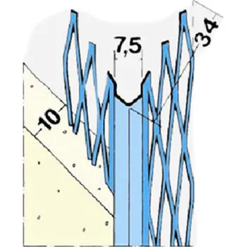 Sádrokartonová deska Den Braven Profil pro suchou výstavbu pozink 3mm, 2,5m
