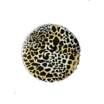 Knoflík Knoflík dřevěný - zvířecí kůže vzor B (2,39 cm)