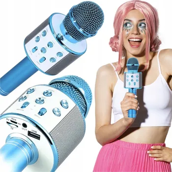 Mikrofon MIKROFON KARAOKE REPRODUKTOR S BEZDRÁTOVÝM MIKROFONEM BLUETOOTH NAHRÁVÁNÍ